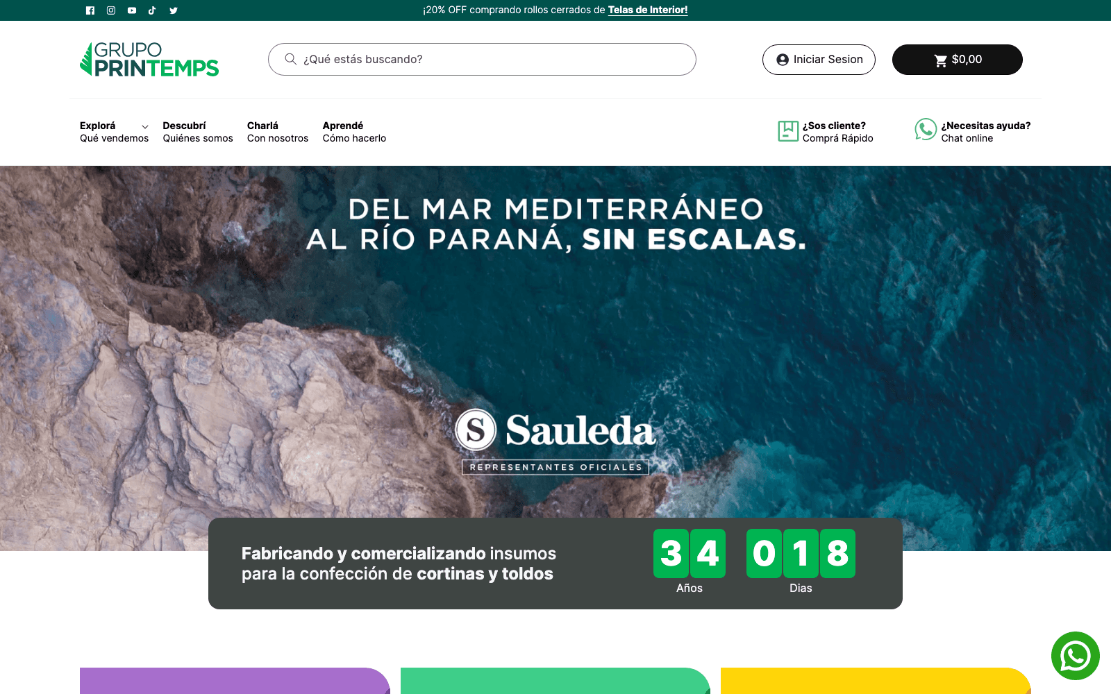 Grupo Printemps — Shopify · 7 divisiones + Comprá Rápido